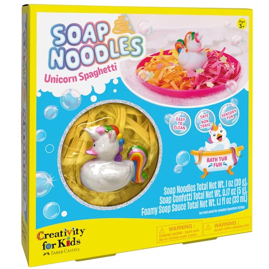 Faber-Castell® Soap Noodles Unicorn Spaghetti Bathtub Set